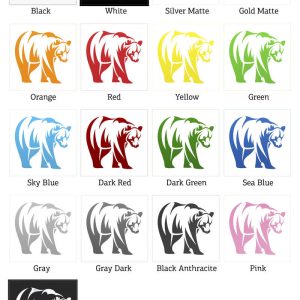 Alternative view of Bold Bear Silhouette Vinyl Sticker