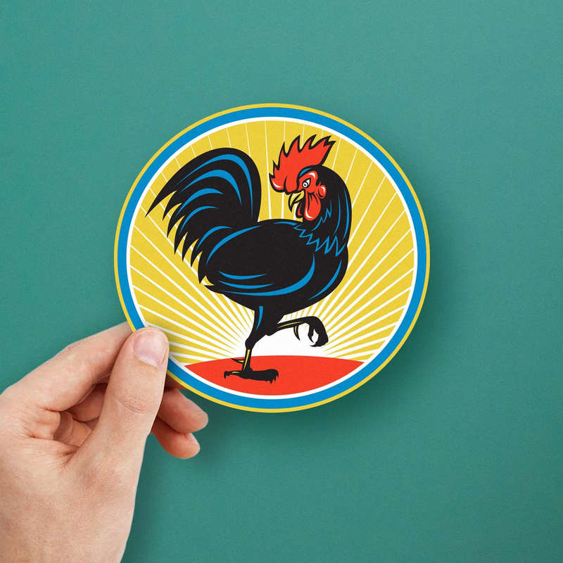 Bold Rooster Vinyl Sticker 6 Bold Rooster Vinyl Sticker - Image 4