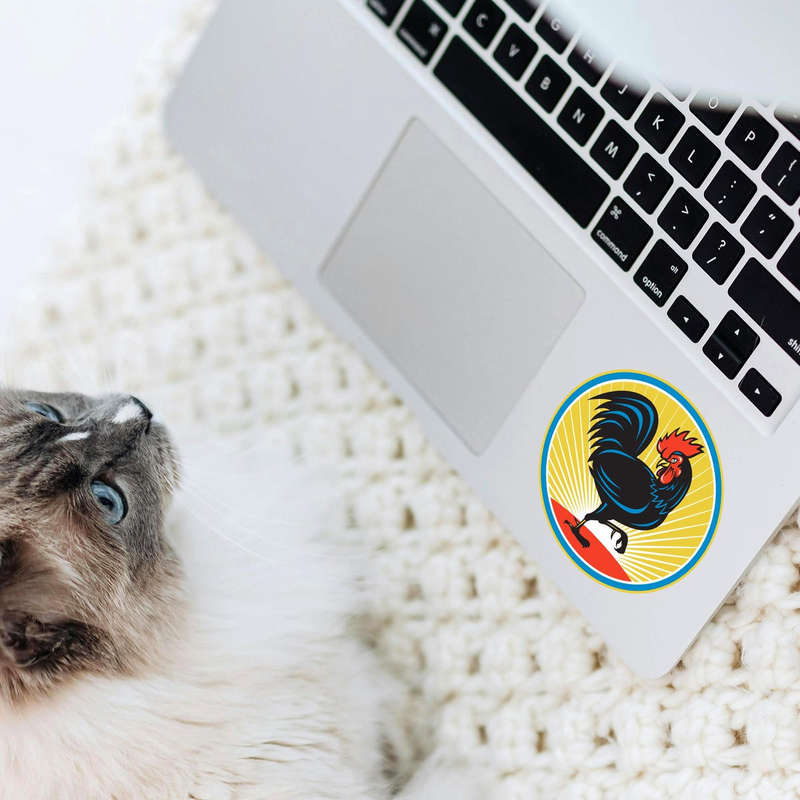 Bold Rooster Vinyl Sticker 7 Bold Rooster Vinyl Sticker - Image 5