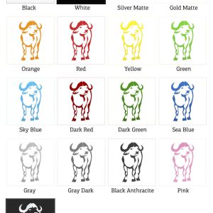 Alternative view of Buffalo Silhouette Sticker