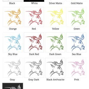 Alternative view of Bull Head Sticker