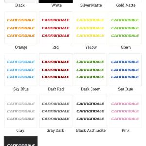 Alternative view of Cannondale Logo Decal Set