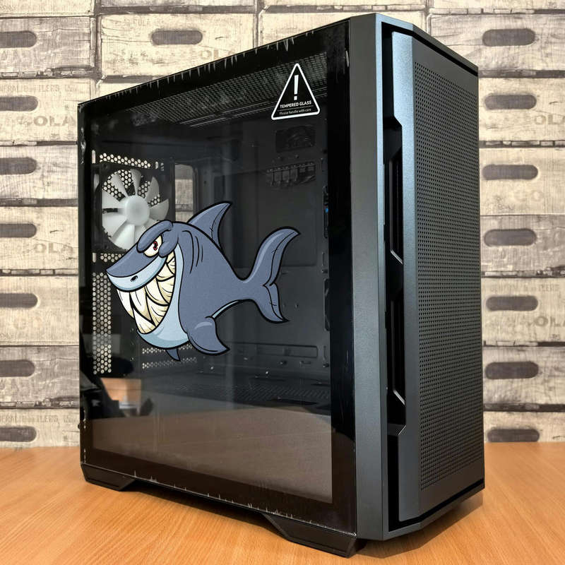 Cartoon Shark Sticker 8 Cartoon Shark Sticker - Image 6