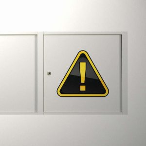 Caution Symbol Sticker