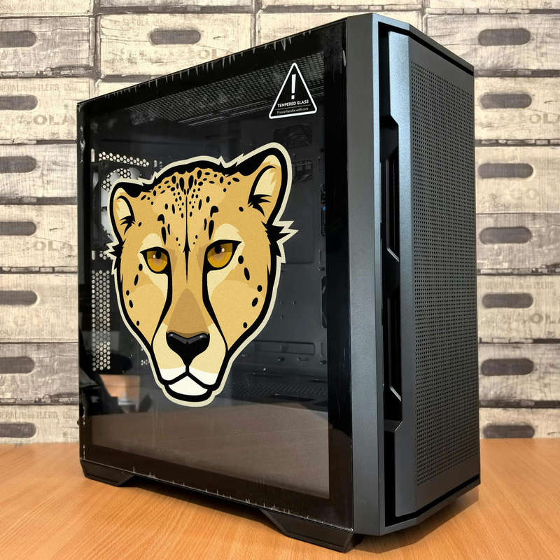 Cheetah Face Vinyl Sticker 5 Cheetah Face Vinyl Sticker - Image 3