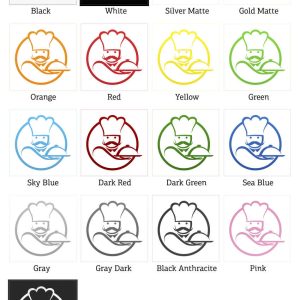 Alternative view of Chef Silhouette Sticker