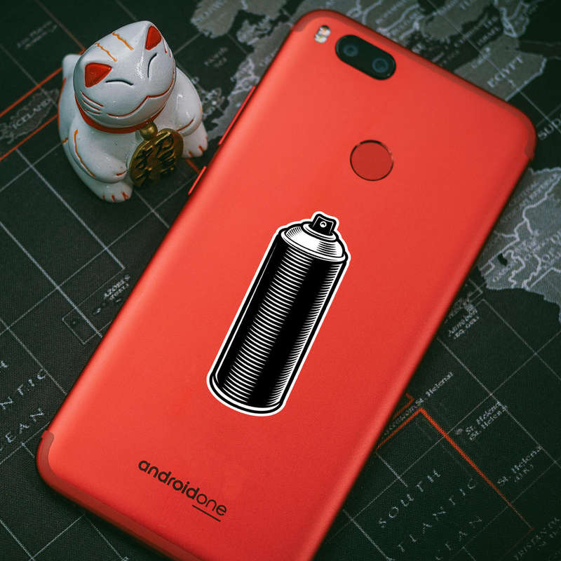 Classic Black Spray Can Silhouette Sticker 6 Classic Black Spray Can Silhouette Sticker - Image 4