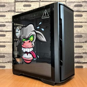 Alternative view of Crazy Donkey Vinyl Sticker