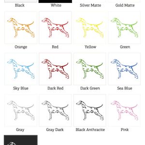 Alternative view of Dalmatian Silhouette Sticker