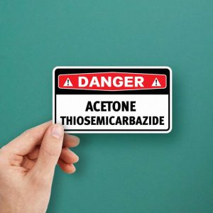 Danger Acetone Thiosemicarbazide Sticker