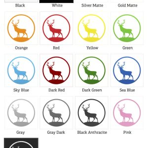 Alternative view of Deer Silhouette Sticker