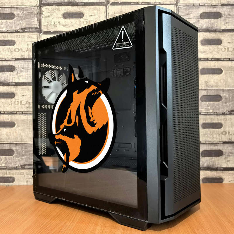 Dual Wolf Head Sticker 5 Dual Wolf Head Sticker - Image 3