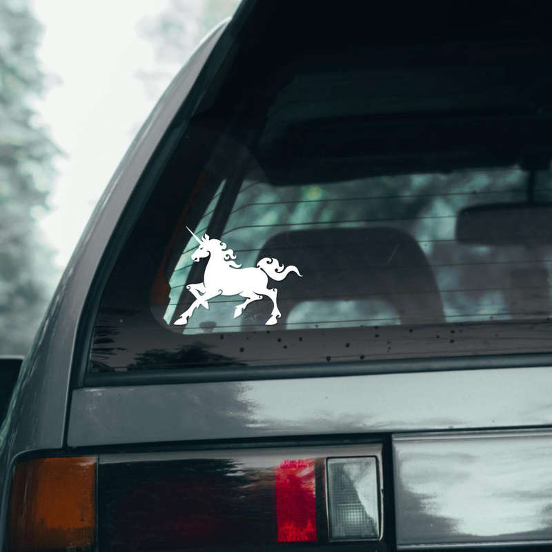 Elegant Black Unicorn Decal 7 Elegant Black Unicorn Decal - Image 5