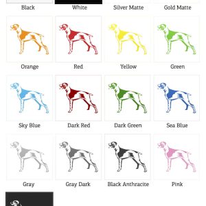 Alternative view of Elegant Dog Silhouette Decal