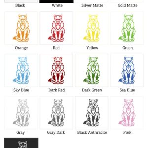 Alternative view of Ferocious Wolf Sticker