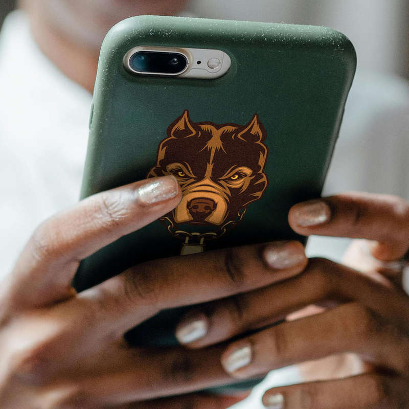 Fierce Dog Head Vinyl Sticker 6 Fierce Dog Head Vinyl Sticker - Image 4