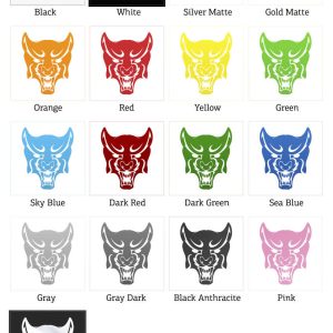 Alternative view of Fierce Wolf Head Decal