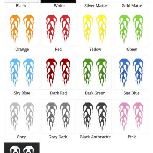 Alternative view of Flame Design Sticker Set