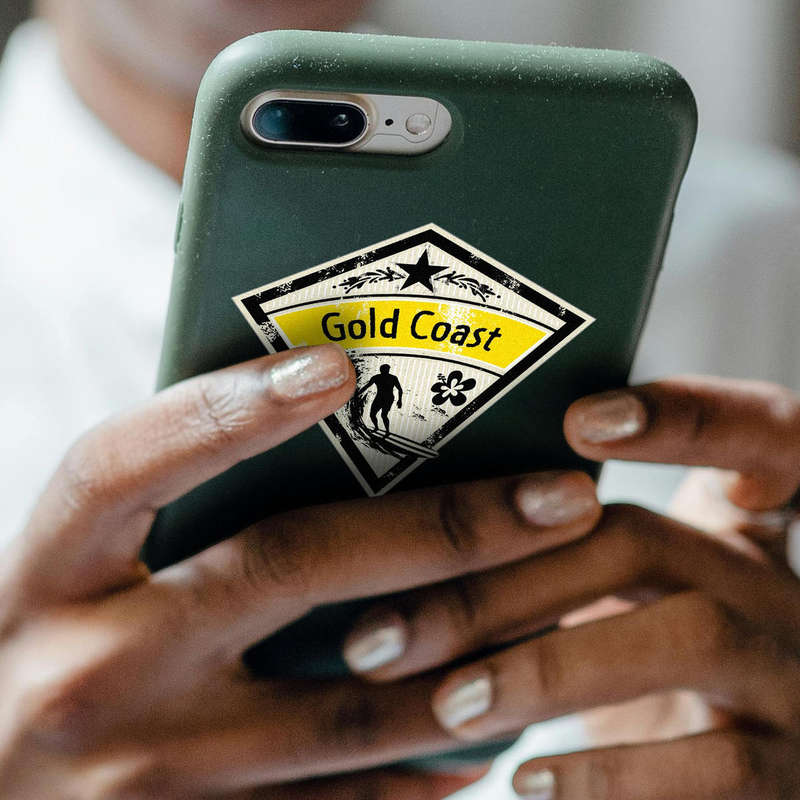 Gold Coast Surfing Sticker 5 Gold Coast Surfing Sticker - Image 3