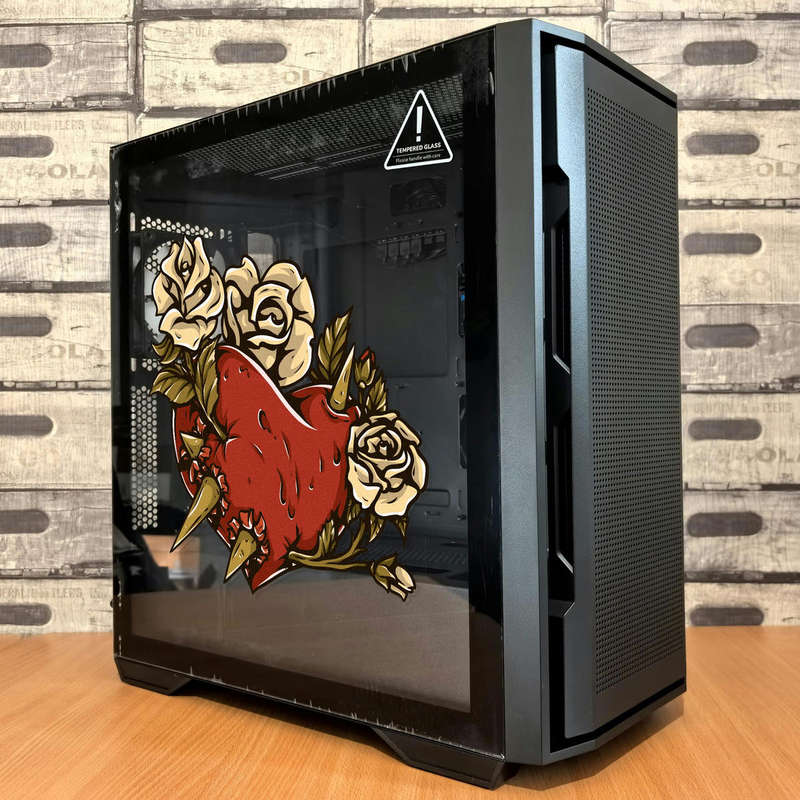 Heart and Roses Sticker 5 Heart and Roses Sticker - Image 3