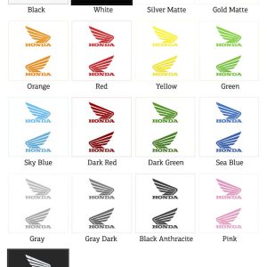 Alternative view of Honda Wing Logo Vinyl Stickers