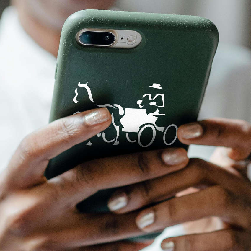 Horse and Carriage Silhouette Sticker 6 Horse and Carriage Silhouette Sticker - Image 4