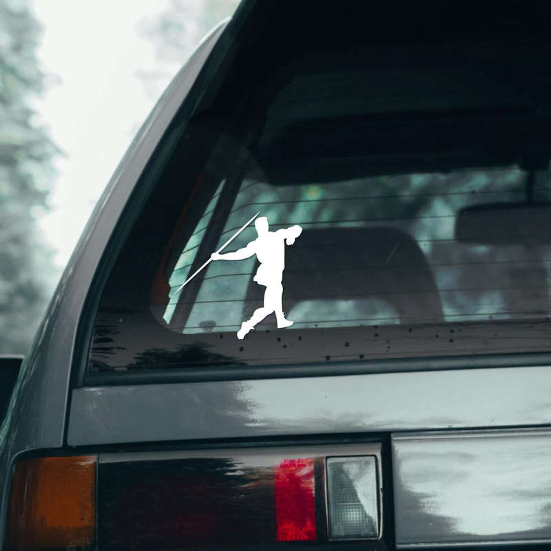 Javelin Throw Silhouette Sticker 7 Javelin Throw Silhouette Sticker - Image 5