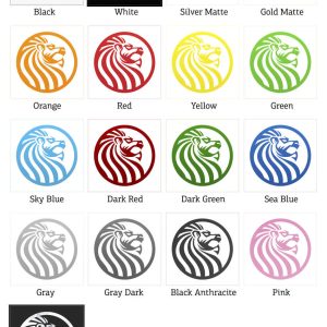 Alternative view of Lion Head Emblem Sticker