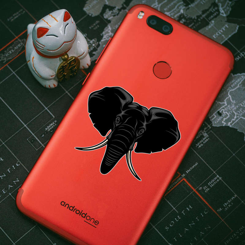 Majestic Elephant Head Sticker 6 Majestic Elephant Head Sticker - Image 4