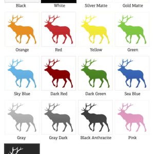 Alternative view of Majestic Elk Silhouette Vinyl Decal