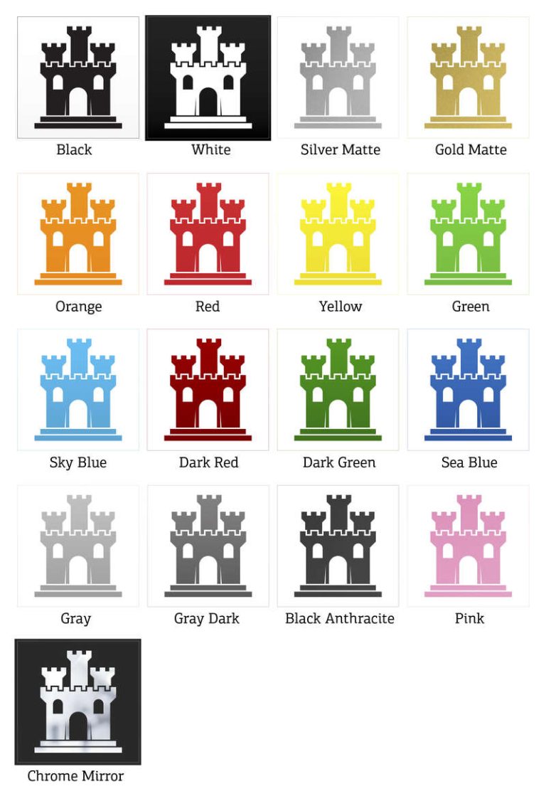 Medieval Castle Sticker - Stickers Factory