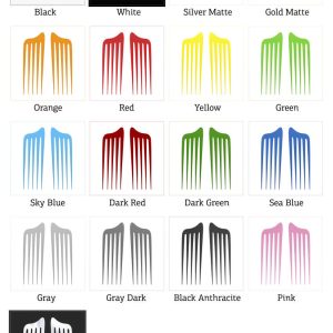 Alternative view of Minimalist Hair Comb Sticker