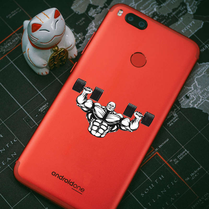 Muscle Man Weightlifting Vinyl Sticker 7 Muscle Man Weightlifting Vinyl Sticker - Image 5