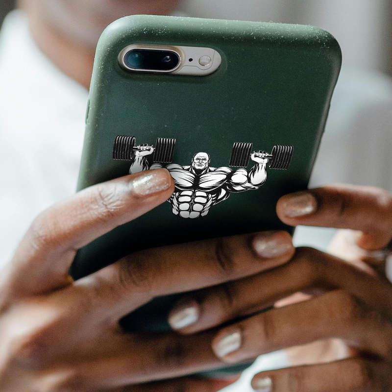 Muscle Man Weightlifting Vinyl Sticker 8 Muscle Man Weightlifting Vinyl Sticker - Image 6