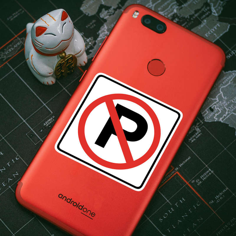 No Parking Sign Sticker 6 No Parking Sign Sticker - Image 4