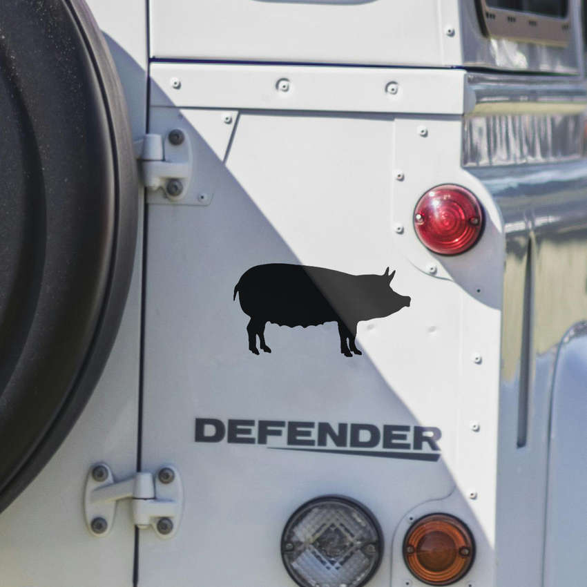 Pig Silhouette Sticker 7 Pig Silhouette Sticker - Image 5