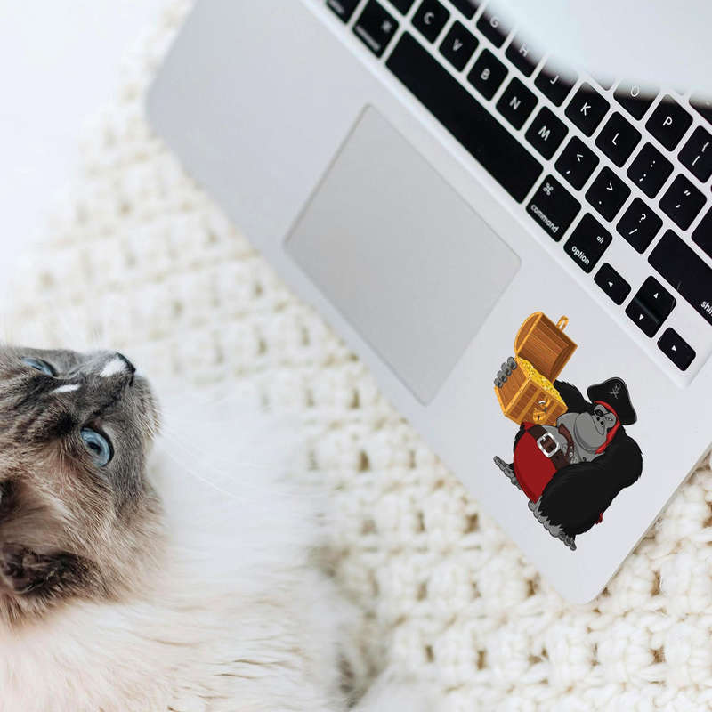 Pirate Gorilla Sticker 7 Pirate Gorilla Sticker - Image 5