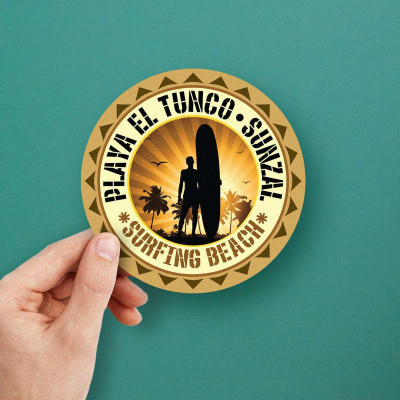 Playa El Tunco Sunzal Sticker 7 Playa El Tunco Sunzal Sticker - Image 5