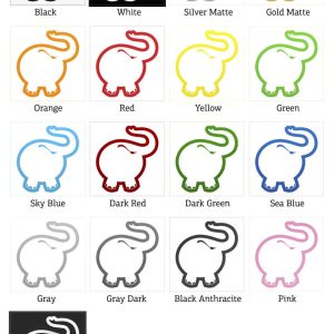 Alternative view of Playful Elephant Silhouette Sticker