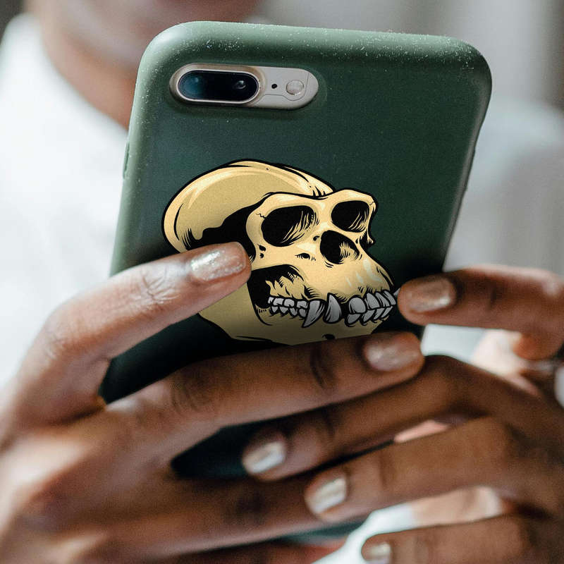 Primate Skull Sticker 6 Primate Skull Sticker - Image 4