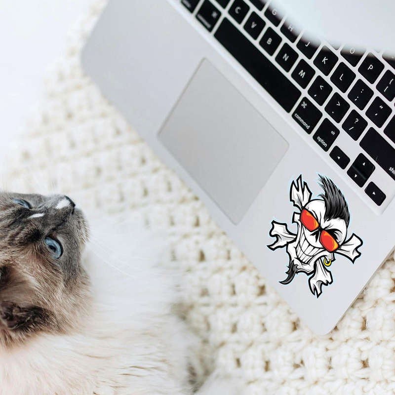 Punk Skull Sticker 8 Punk Skull Sticker - Image 6