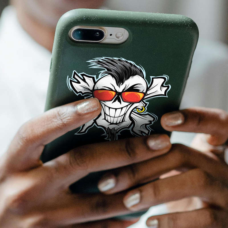 Punk Skull Sticker 7 Punk Skull Sticker - Image 5