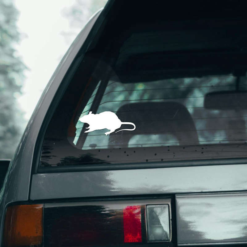 Rat Silhouette Vinyl Sticker 8 Rat Silhouette Vinyl Sticker - Image 6