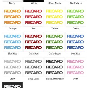 Alternative view of Recaro Logo Vinyl Sticker Set
