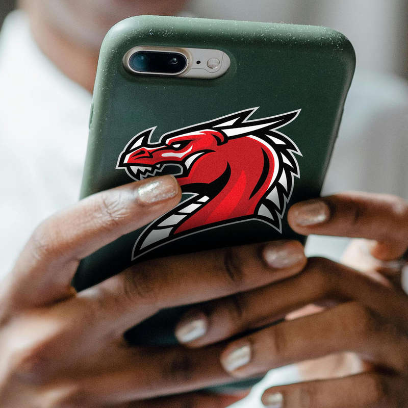 Red Dragon Vinyl Sticker 7 Red Dragon Vinyl Sticker - Image 5