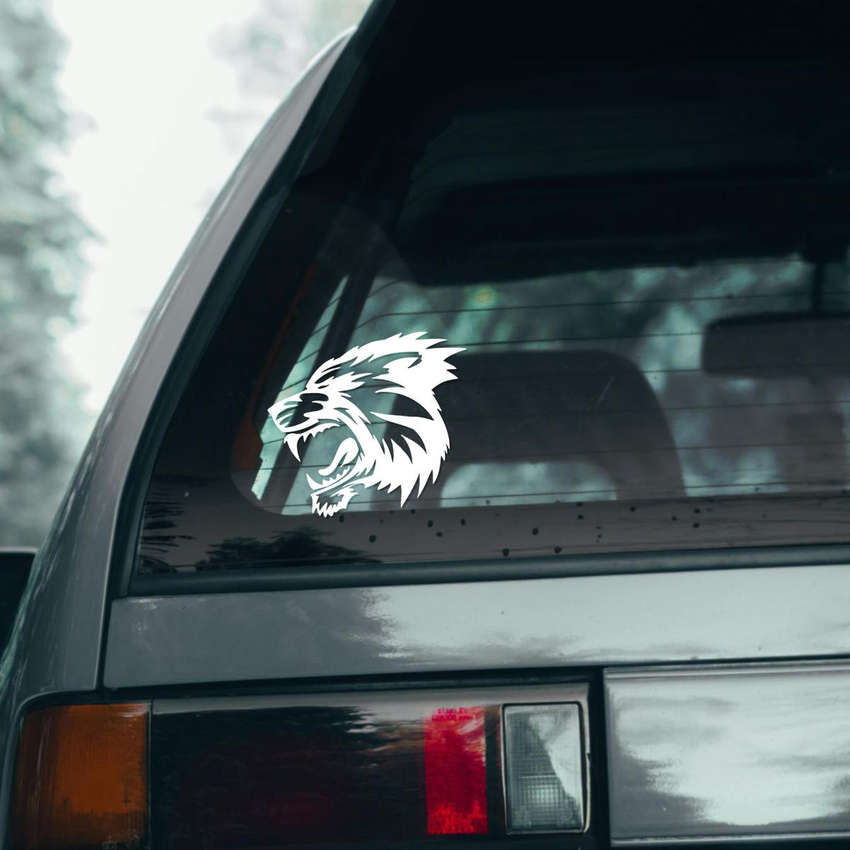 Roaring Lion Head Decal 8 Roaring Lion Head Decal - Image 6