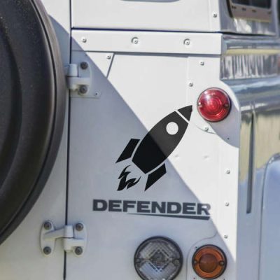 Rocket Silhouette Sticker - Stickers Factory