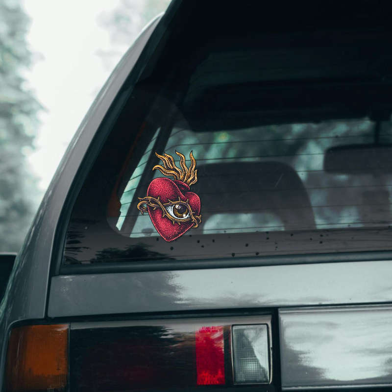 Sacred Heart Vinyl Sticker 9 Sacred Heart Vinyl Sticker - Image 7