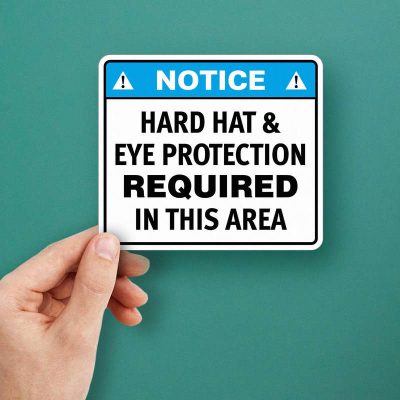 Safety Notice Sticker - Stickers Factory