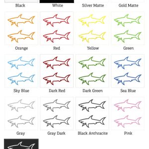 Alternative view of Shark Outline Sticker Set